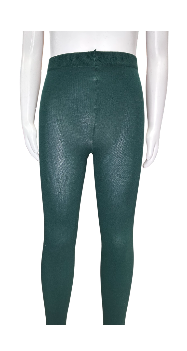 BFF Regular Waist Leggings - Dark Green Melange - Clothing